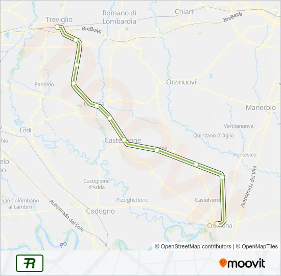 R6 Train Line Map