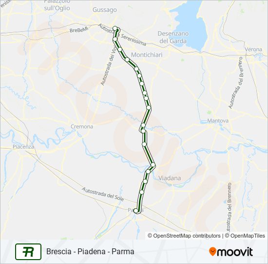 R8 train Line Map