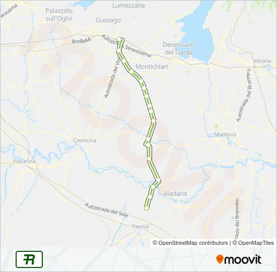 R8 Train Line Map