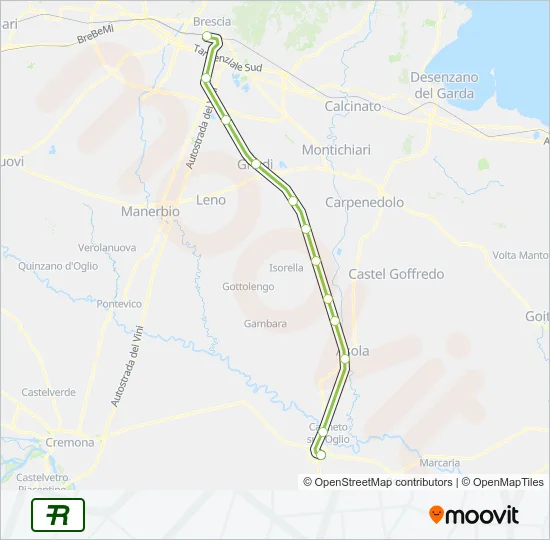 R8 Train Line Map