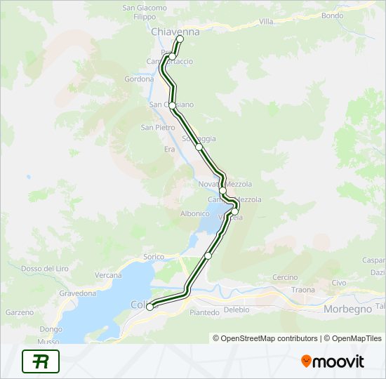 R11 train Line Map