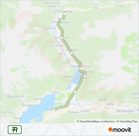 R11 Train Line Map