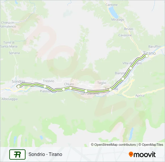 R12 Train Line Map