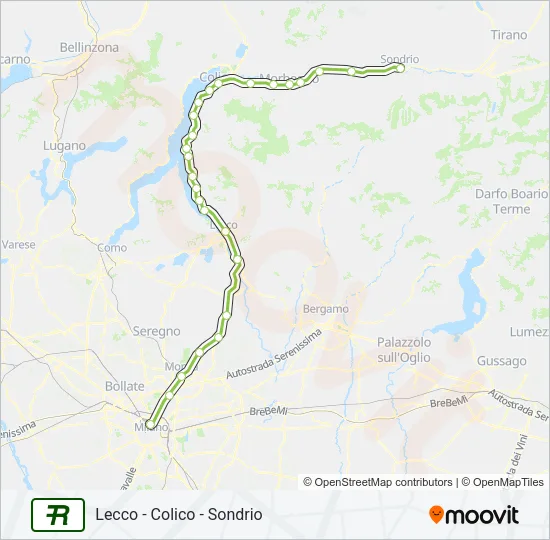 R13 Train Line Map