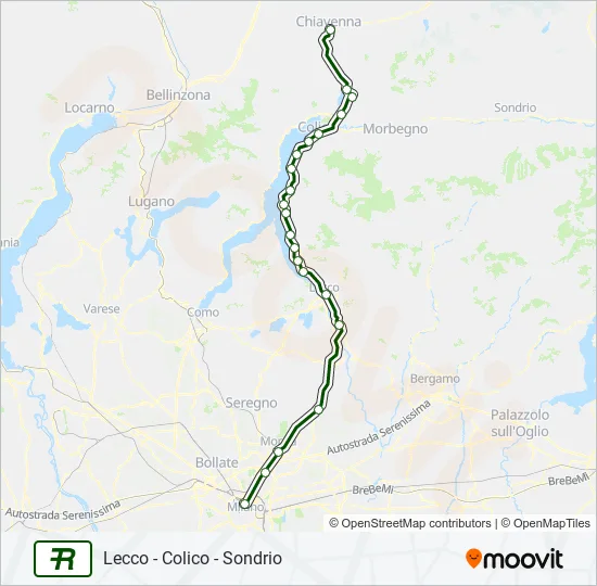 R13 Train Line Map