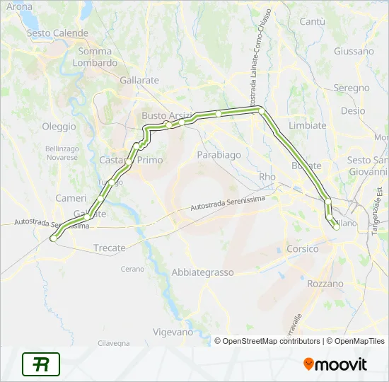 R27 Train Line Map