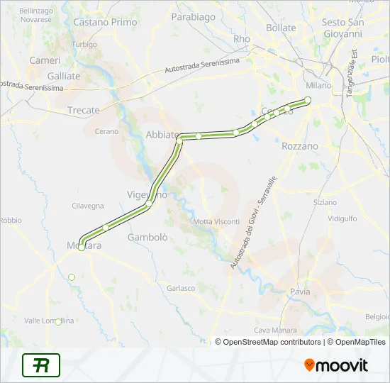 R31 Train Line Map