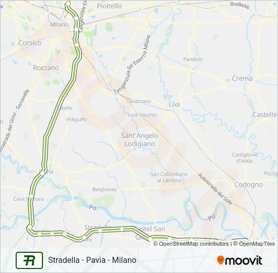 R34 Train Line Map