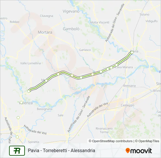 R35 Train Line Map