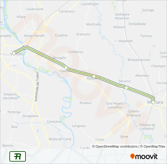 R36 Train Line Map