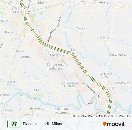 R38 Train Line Map