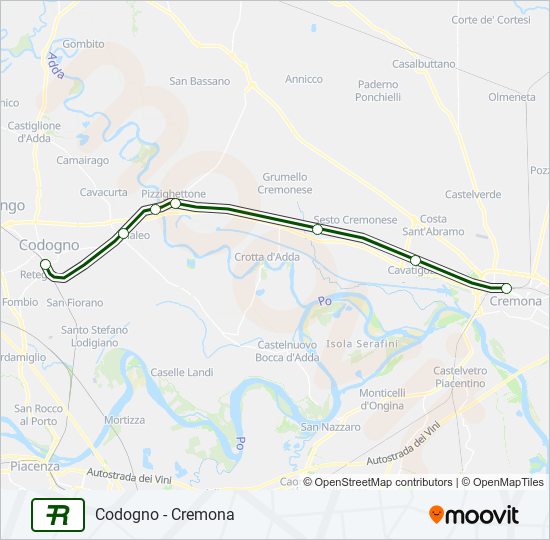 R39 train Line Map