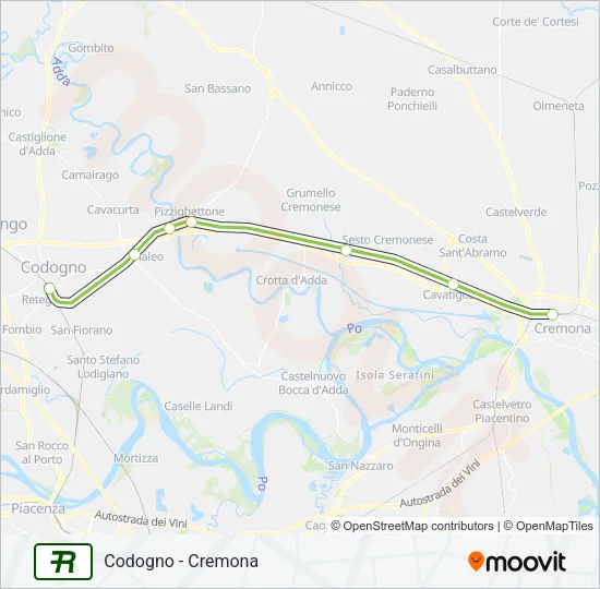 R39 Train Line Map