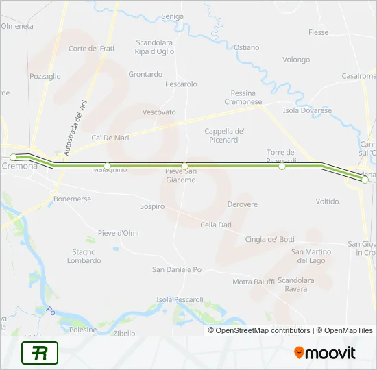 R40 Train Line Map