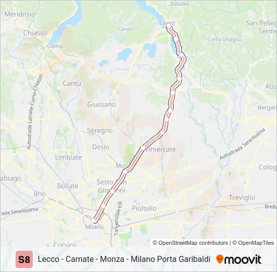 S8  Line Map