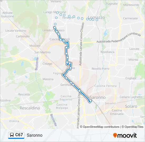 C67  Line Map