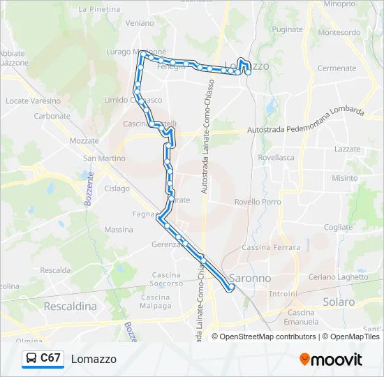 C67  Line Map