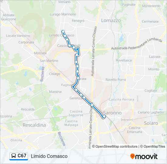 C67  Line Map