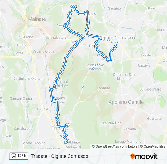 C76  Line Map