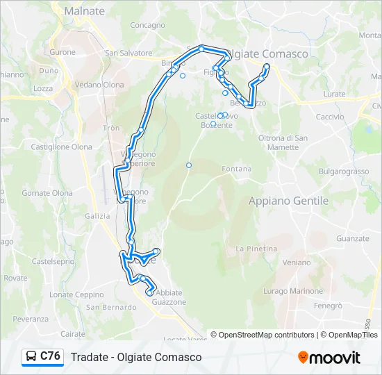 C76  Line Map