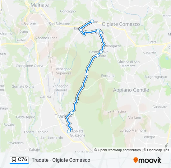 C76  Line Map