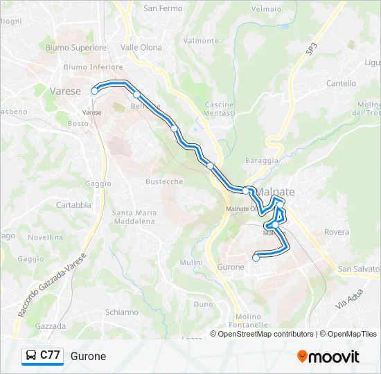 C77  Line Map