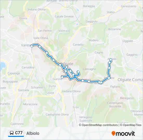 C77  Line Map
