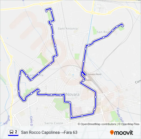 2 Bus Line Map