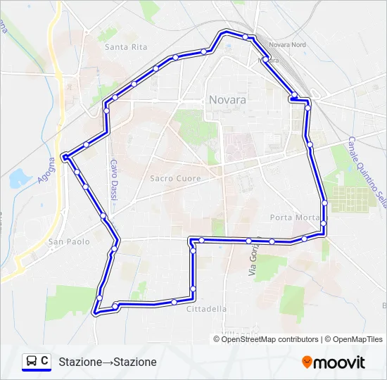 C Bus Line Map
