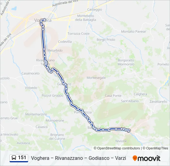 151  Line Map