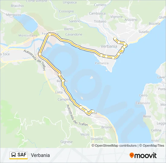 SAF Bus Line Map