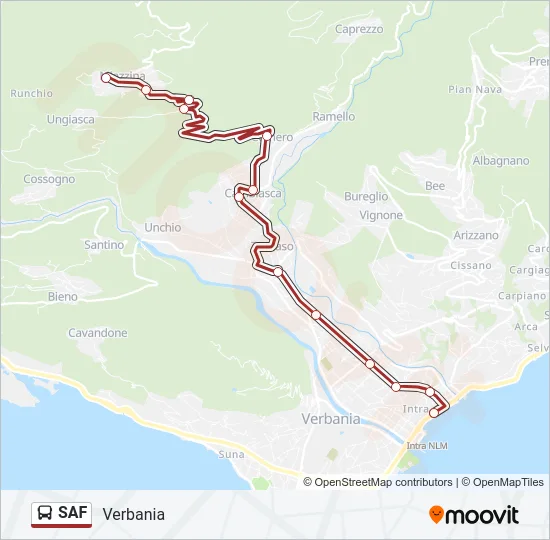 SAF Bus Line Map