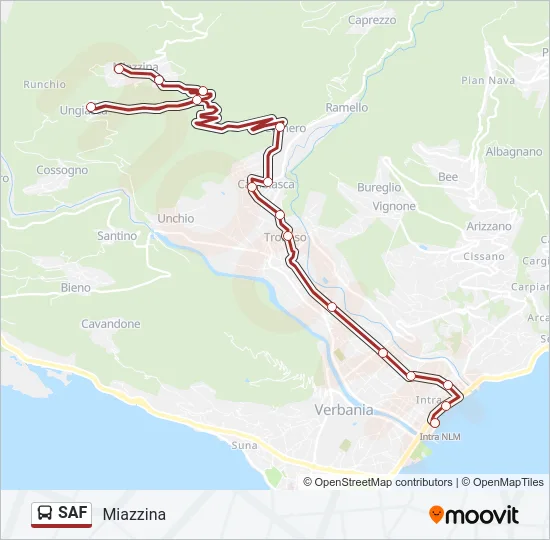 SAF Bus Line Map
