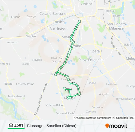 Z501  Line Map