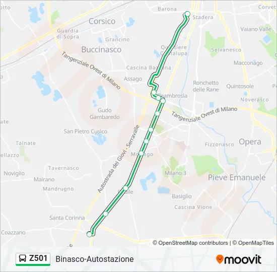 Z501  Line Map