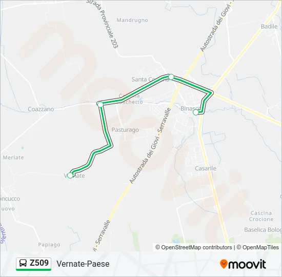 Z509  Line Map