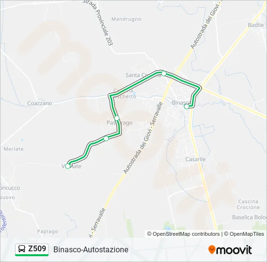 Z509  Line Map