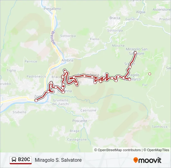B20C Bus Line Map