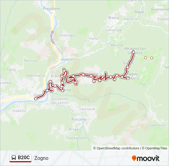 B20C Bus Line Map