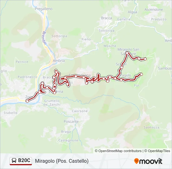 B20C Bus Line Map