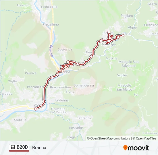 B20D Bus Line Map