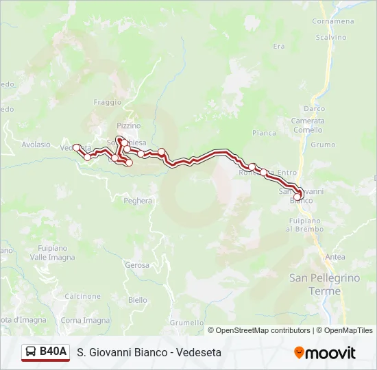 B40A Bus Line Map