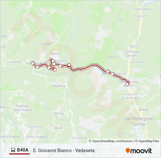 B40A Bus Line Map