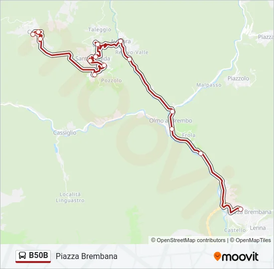 B50B Bus Line Map