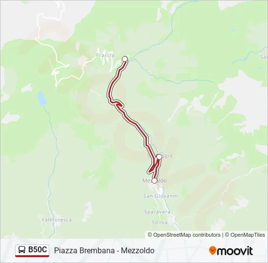 B50C Bus Line Map