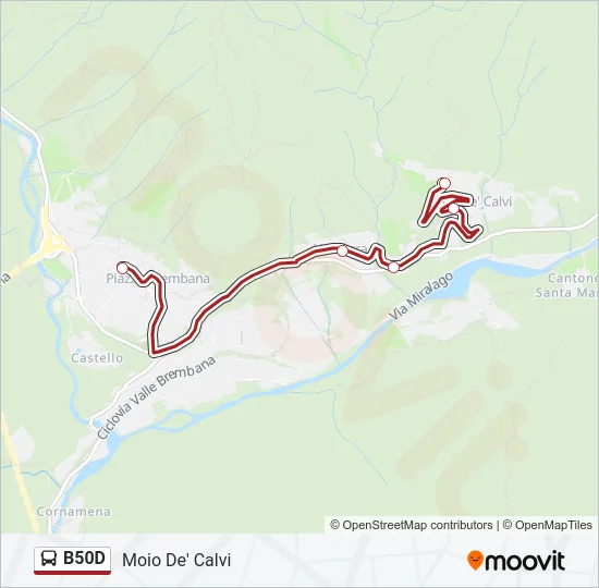 B50D Bus Line Map