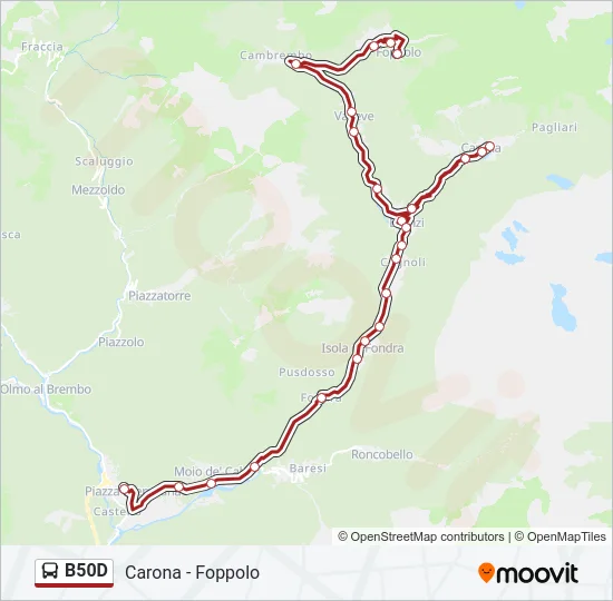 B50D Bus Line Map