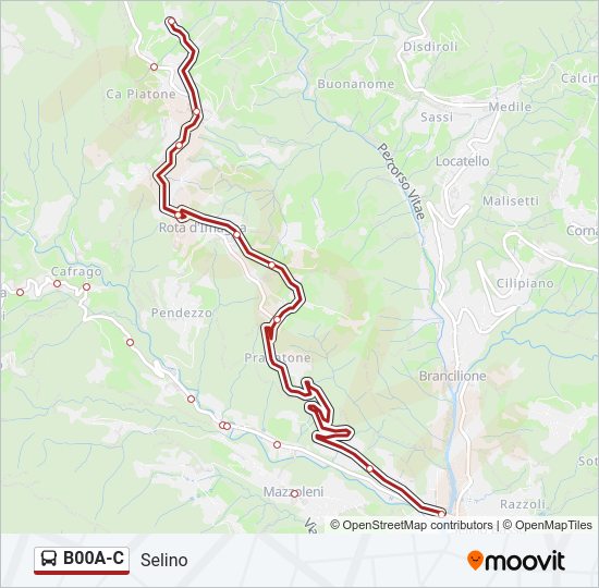 B00A-C bus Line Map