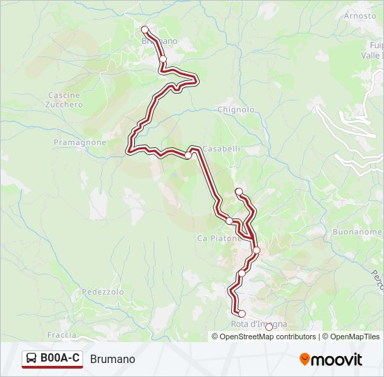 B00A-C bus Line Map