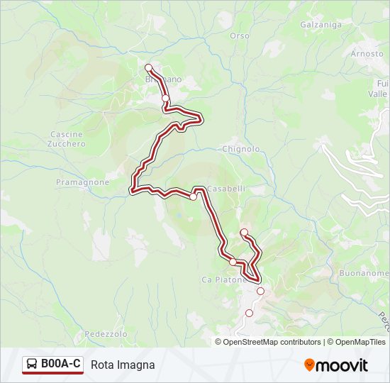 B00A-C bus Line Map